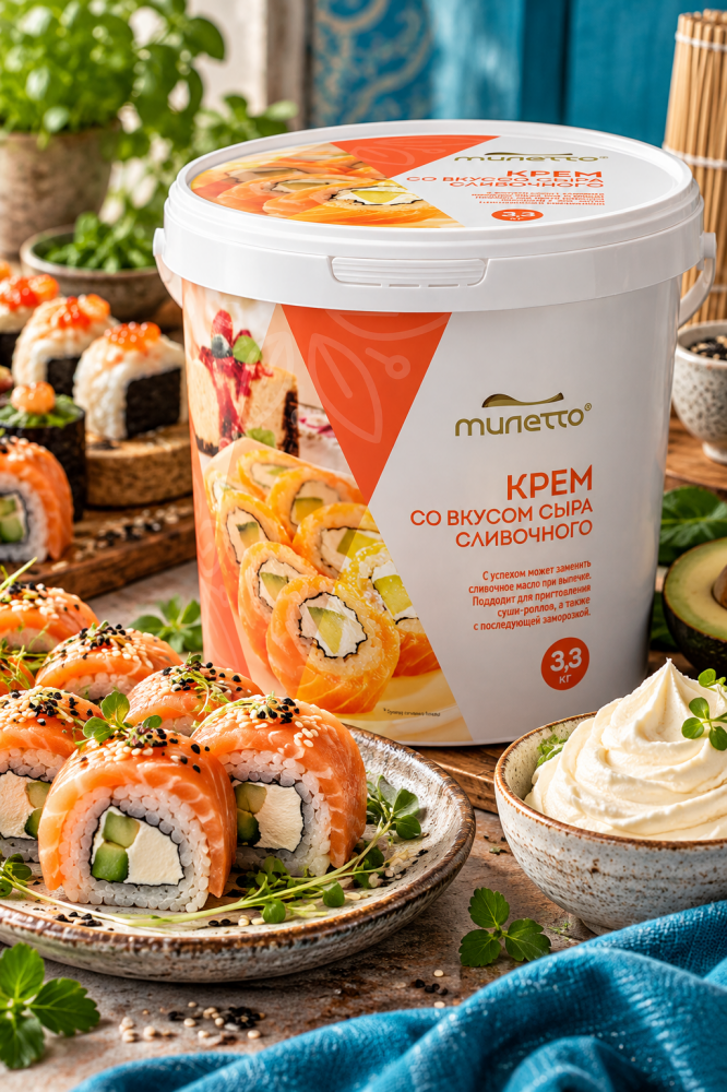 Крем со вкусом сливочного сыра Милетто 3,3 кг