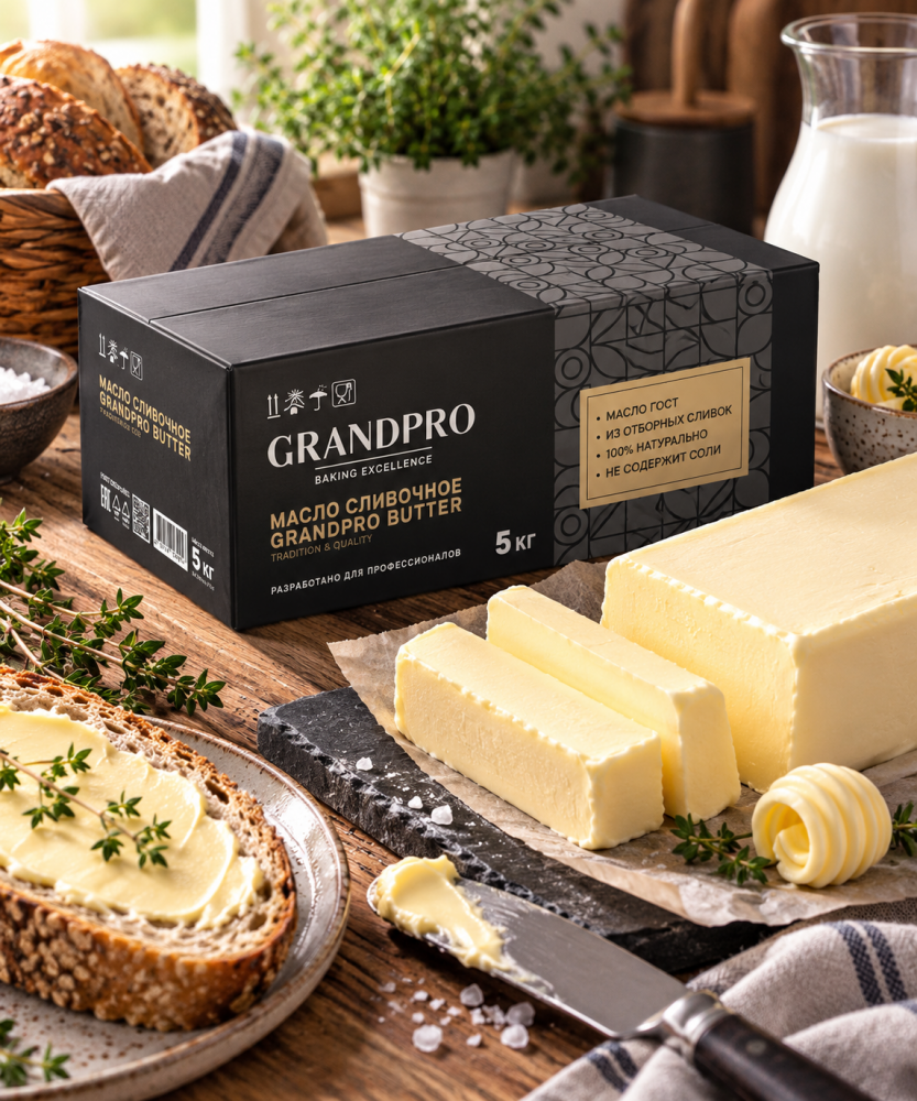 Масло сливочное "GRANDPRO Butter" 82,5 %