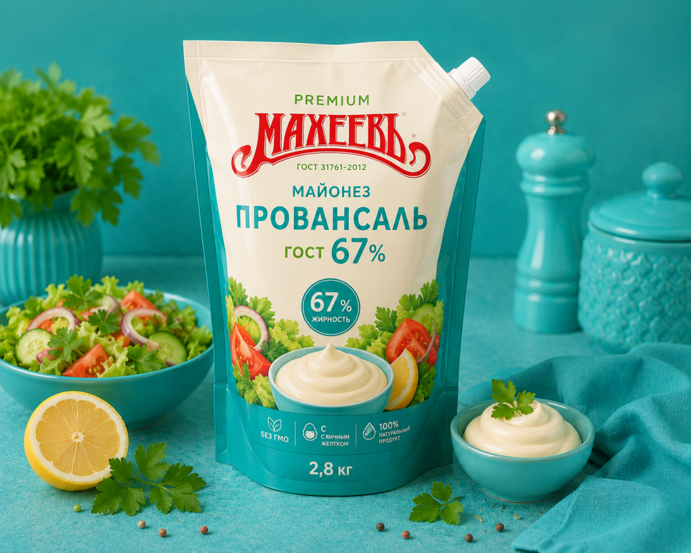 Майонез Провансаль 67% Махеевъ, дой-пак 2,8 кг