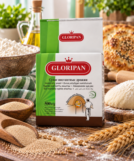 Дрожжи сухие инстантные "GLORIPAN Для Лепешек" (малосладкие) 