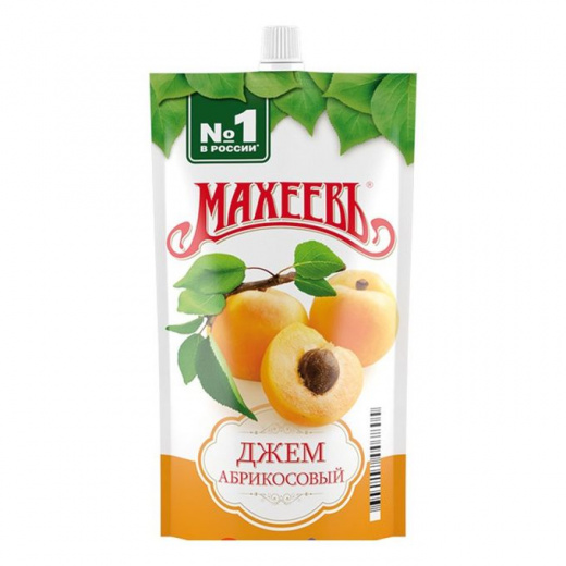 Джем абрикосовый Махеевъ дой-пак 1 кг/сашет