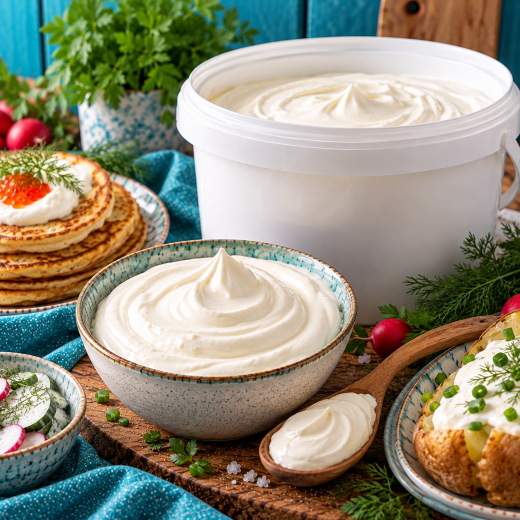 Сметанный продукт 20% "Добродел", ведро 5 кг